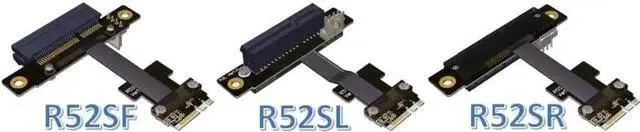Alt view image 2 of 6 - M.2 WiFi A.E Key A+E to PCI-e 4X x4 Riser Extender Adapter Card Ribbon Gen3.0 Cable AE Key A E for PCIE 3.0 x1 x4 x16 M2 Card (25cm,R52SL)