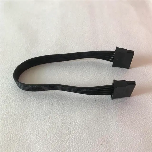 Alt view image 2 of 3 - SATA Female to Female Adapter Power Extension Cable for PC Chassis Motherboard Charger Supply Black 20cm