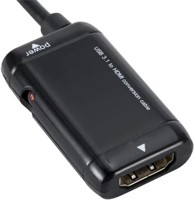 Alt view image 2 of 5 - Black USB-C Type C To HDMI-compatible Adapter USB 3.1 Cable for Android Phone Tablet USB3.1 C To HDMI-compatible Adapter