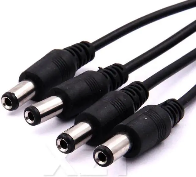 Alt view image 3 of 5 - 10pcs/lot Portable 5.5x2.1mm DC Power Cable 1 Female to 4 Male Plug Splitter Adapter for Security CCTV Camera cable