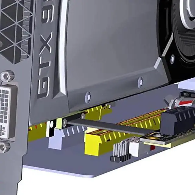 Alt view image 4 of 6 - R11S PCIe 3.0 x1 to x1 Extension Cable EMI Shielding 8G/BPS High Speed PCI Express 1x Riser Card Extender Ribbon Cable (25cm,R11SR-WK)