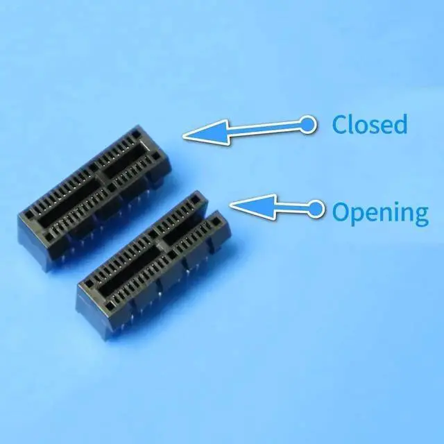 Alt view image 6 of 6 - R11S PCIe 3.0 x1 to x1 Extension Cable EMI Shielding 8G/BPS High Speed PCI Express 1x Riser Card Extender Ribbon Cable (45cm,R11SF-WK Open Type)