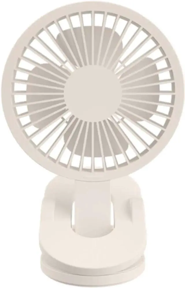 Alt view image 2 of 4 - 5 Inch Clip on Fan Portable Cooling Fan with 3 Speeds Sturdy Clamp 360° Rotate USB Fan for Office Dorm Bedroom Stroller