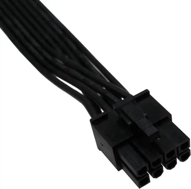 Alt view image 3 of 4 - PCIe 8 Pin Male to CPU 8 Pin (4+4) Male EPS-12V Motherboard Power Adapter Cable for Seasonic Modular Power Supply, 60cm