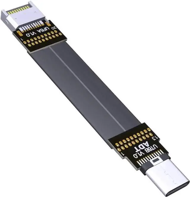 Main image of USB 3.1 Extension Adapter Cable Male and Female Type-c to Type-e Data Cable 10G/BPS for ITX Motherboard Built-in USB Device (25cm,T6B-F6A)