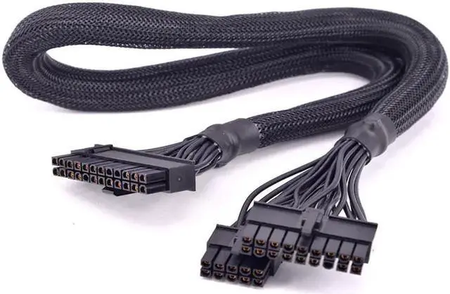 Main image of PSU Modular 18+10pin to 24Pin ATX Power Supply Cable 20+4 Pin with Sleeved for Seasonic X-series X-560 X-660 X-760