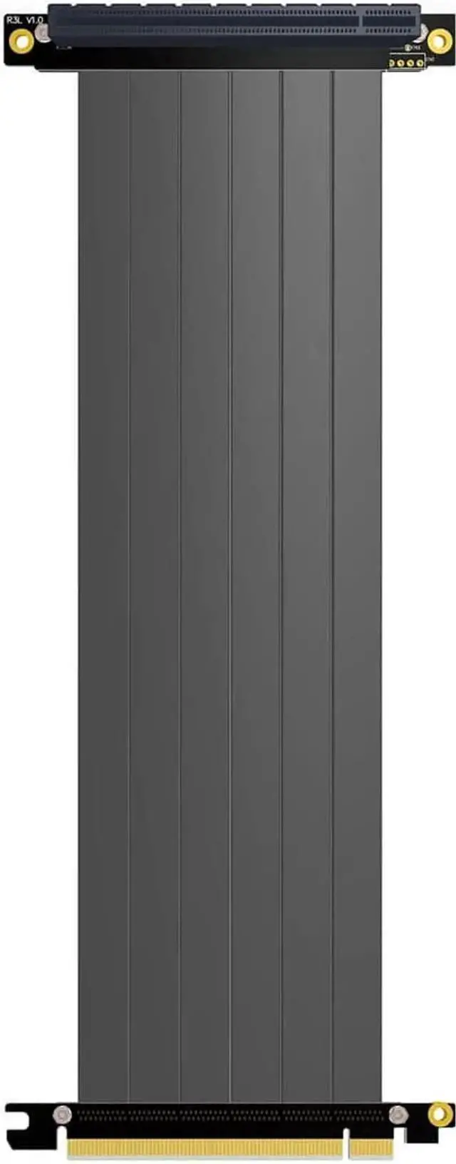 Main image of PCI-E X16 to 16X 3.0 Male to Female Riser Extension Cable Graphics Card Computer Chassis PCI Express Extender Ribbon 128G/Bps (R33SL 30CM)