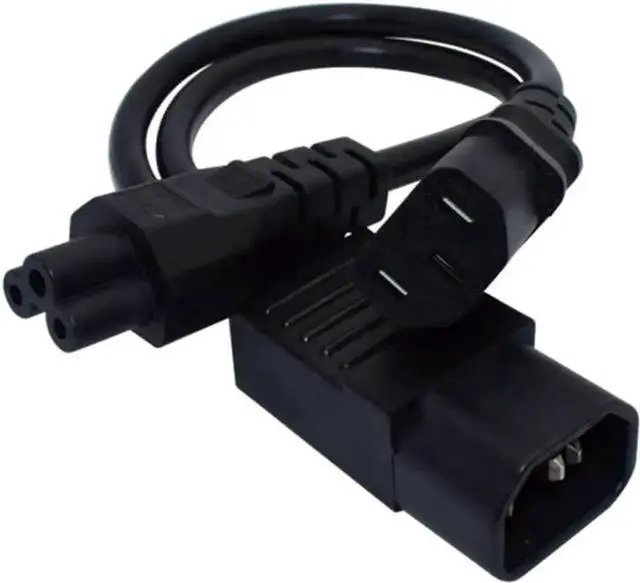 Alt view image 2 of 5 - 1FT C14 Male PDU Style Computer Power Extension Cable Y Splitter Power Plug Cord (C14 to C13+C5)