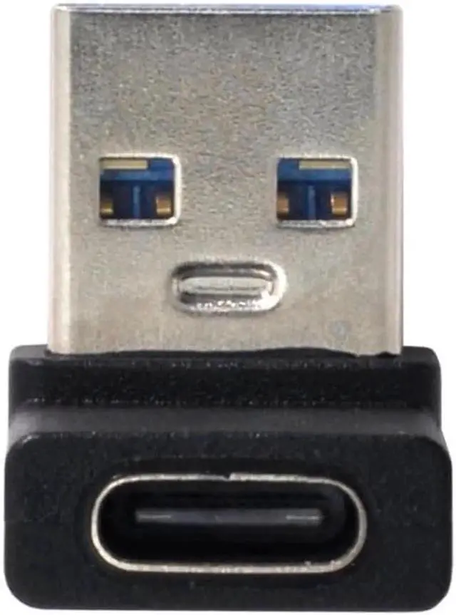 Alt view image 3 of 3 - usb 3 type a to type c adapter USB-C Type C Female 90 Degree Up Angled to USB 3.0 A Male Data Adapter for Laptop Desktop