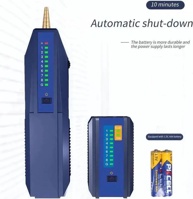 Alt view image 3 of 6 - Network Cable Tester Digital Signal Line Finder POE Test Telephone Wire Tracker Multi-Cable Search Continuity Test for 4P 8P Network Cable