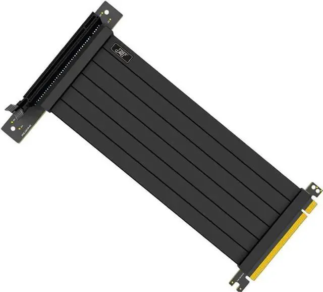 Main image of GPU Riser Cable PCI-E 3.0 16x High Speed Flexible Extender Card Universal 90 Degree Adapter Support 3060 Graphic Card (Black,50cm)