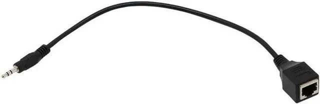 Alt view image 2 of 6 - 3.5mm Male Jack TRS Audio Cable To RJ45 Socket Ethernet Adapter Wire 1pc