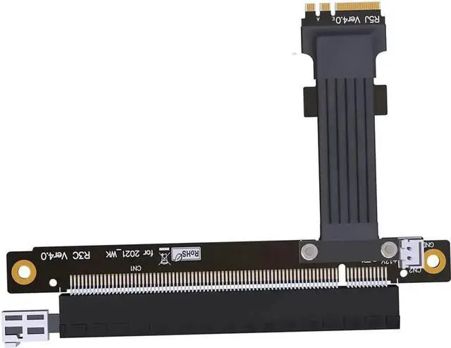 Alt view image 4 of 6 - PCI-e 4.0 M.2 WiFi A.E Key A+E to PCI-e x1/ x4/ x16 Slot Riser Extender Adapter Card Ribbon Gen4.0 PCIE Cable Wireless Network Card 8G/BPS (15cm,Pcie4.0 16x R53JC)