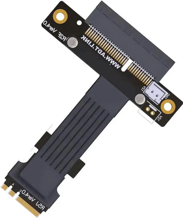 Alt view image 2 of 6 - PCI-e 4.0 M.2 WiFi A.E Key A+E to PCI-e x1/ x4/ x16 Slot Riser Extender Adapter Card Ribbon Gen4.0 PCIE Cable Wireless Network Card 8G/BPS (15cm,Pcie4.0 4X R52JF)