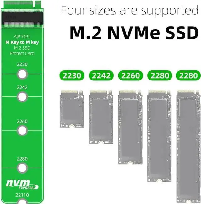 Alt view image 7 of 7 - M.2 SSD Adapter Card Test Protector Board B+M Key SATA NGFF Extension Protection Hard Drive Adapter Card for Hard Disk (for NVME PCIE)