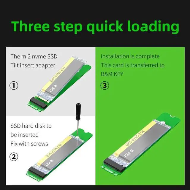 Alt view image 5 of 7 - M.2 SSD Adapter Card Test Protector Board B+M Key SATA NGFF Extension Protection Hard Drive Adapter Card for Hard Disk (for NVME PCIE)
