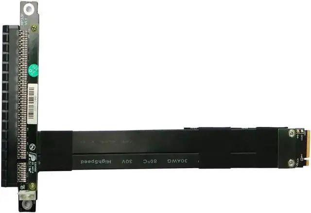 Alt view image 6 of 7 - PCI-E 3.0 Riser Card 32G/BPS M.2 NGFF NVMe to PCIe X16 Extension Cable SATA Power Cable Support M.2 PCIE X4 Full Speed Channel for BTC Mining M2 2230 2242 2260 2280 (F43SF 15CM)