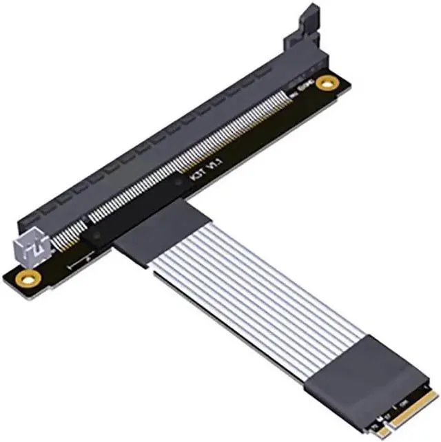 Main image of M.2 NGFF NVMe to PCIE x16 Extension Cable 64G/BPS for STX Motherboard Graphics Card M.2(Ultra SSD, M-Key) NVMe Slot Extension (15cm,K43ST)