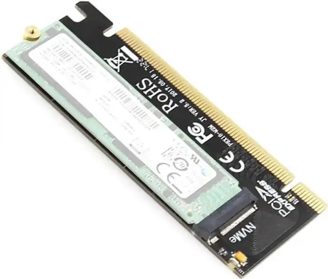 Alt view image 5 of 7 - Swift MX16 M.2 NVMe SSD NGFF to PCIE 3.0 X16 Adapter M Key Interface Ccard Suppor PCI Express x16 2280 Size m.2 Full Speed (MX16+ N80 Black)