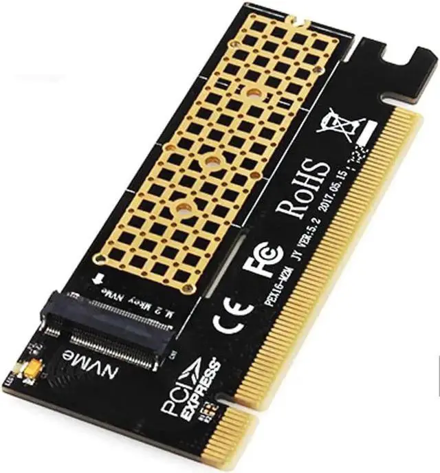 Alt view image 2 of 7 - Swift MX16 M.2 NVMe SSD NGFF to PCIE 3.0 X16 Adapter M Key Interface Ccard Suppor PCI Express x16 2280 Size m.2 Full Speed (MX16+ N80 Black)