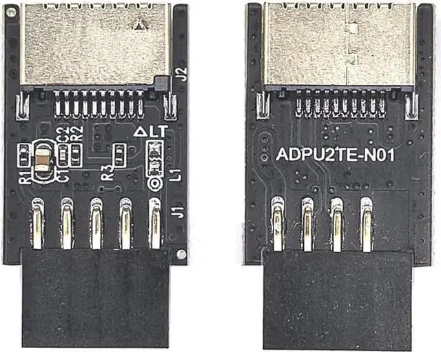 Alt view image 3 of 5 - Motherboard Connector USB2.0 Extender Card 9Pin to TY-PE C A-Key Front Converter USB3.2 Type-E Interface Header Adapter (Type A)