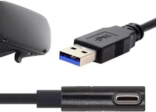 Alt view image 4 of 7 - 5.0M USB 3.1 Type-C Left Right Angled Type to USB3.0 Data Cable UC-135-5.0M