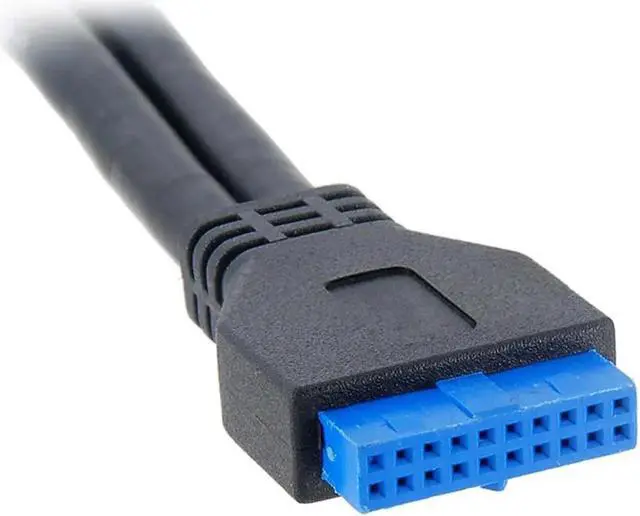 Alt view image 5 of 5 - Dual Port USB 3.0 Female Panel Type to Motherboard 20Pin Header cable 50cm U3-043-0.5M
