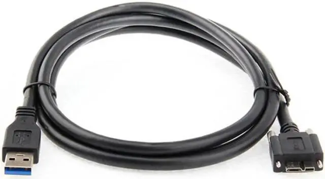 Alt view image 5 of 6 - 1.2M USB 3.0 A type Cable Male to Micro USB 3.0 B Male with Mount Panel Screws for Hard Disk Mobile Phone U3-106-1.2M