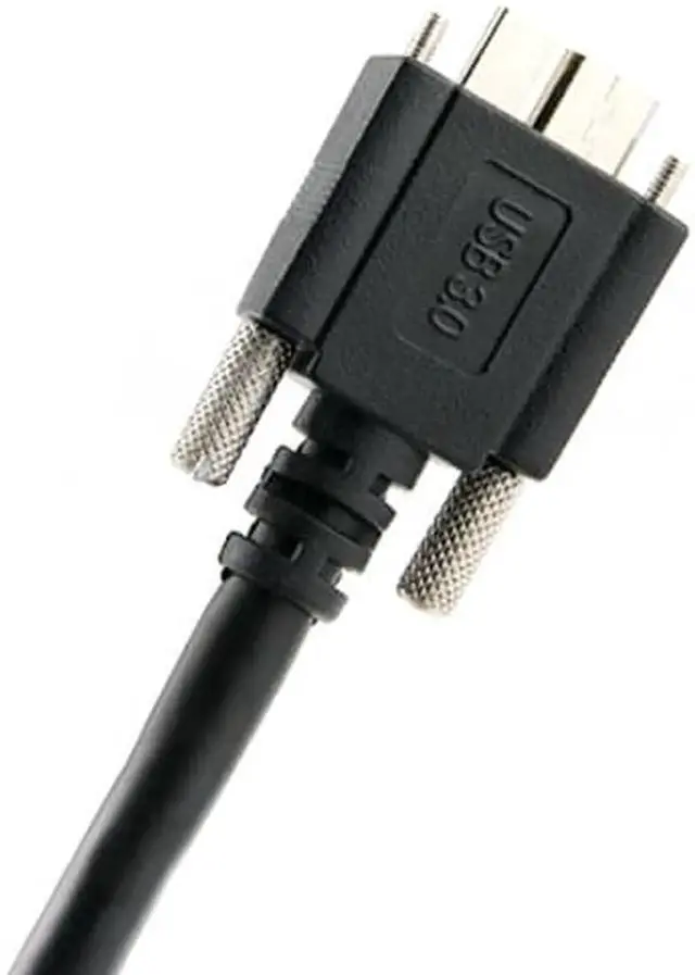 Alt view image 2 of 6 - 1.2M USB 3.0 A type Cable Male to Micro USB 3.0 B Male with Mount Panel Screws for Hard Disk Mobile Phone U3-106-1.2M