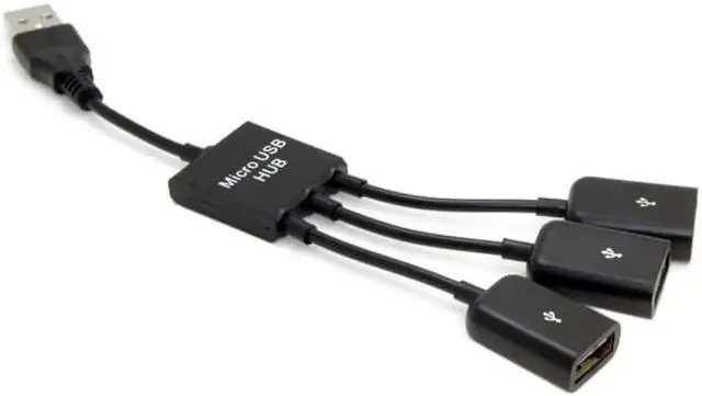 Alt view image 5 of 7 - Jimier Cable USB 2.0 to 3 Ports Hub Cable Bus power For Laptop Macbook Notebook PC & Mouse & Flash Disk