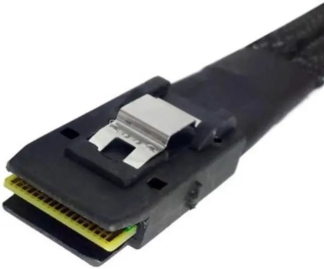 Alt view image 4 of 7 - nternal 36 Pin Mini SAS SFF-8087 Host to 4 SFF-8482 Target SAS Hard Disk and SATA Power Cable 100cm SF-091-1.0M