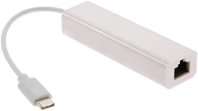 Alt view image 3 of 6 - SM USB-C Type C Male to 100Mbps Ethernet Network LAN Adapter for Apple Macbook & Laptop PC