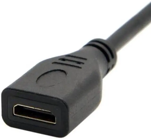 Alt view image 2 of 7 - HD-031 D Type Micro HDMI 1.4 Male to Mini HDMI 1.4 Female C Type Extension Cable 10cm for Laptop PC HDTV