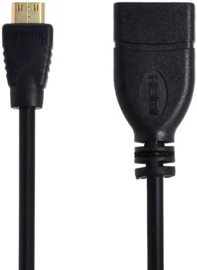 Alt view image 7 of 7 - HD-059 Type C MINI HDMI Male to HDMI Female Extension for DV MP4 Camera DC DV