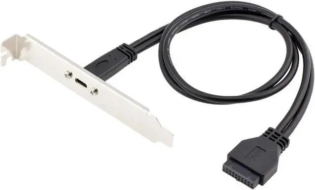 Alt view image 5 of 5 - Single Port USB 3.1 Type C USB-C Female to USB 3.0 Motherboard 19pin Header Cable 40cm UC-365-0.4M