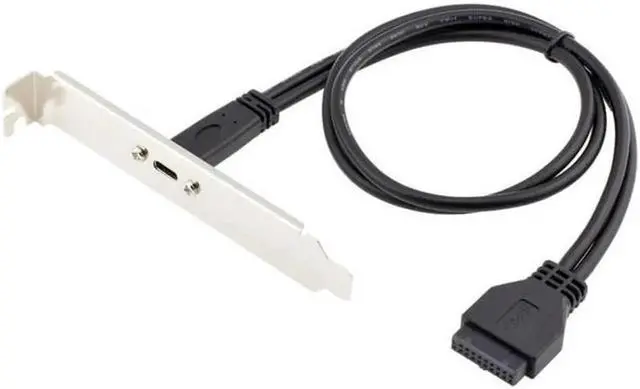 Alt view image 7 of 7 - SM Single Port USB 3.1 Type C USB-C Female to USB 3.0 Motherboard 19pin Header Cable 40cm