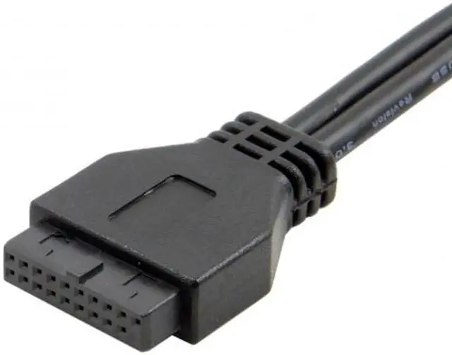 Alt view image 6 of 7 - SM Single Port USB 3.1 Type C USB-C Female to USB 3.0 Motherboard 19pin Header Cable 40cm