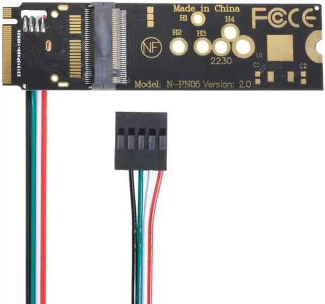 Alt view image 3 of 7 - Wireless NGFF A/E-Key WiFi Card to M.2 NGFF Key-M NVME SSD Adapter for AX200 Wifi 6 Bluetooth 5.1