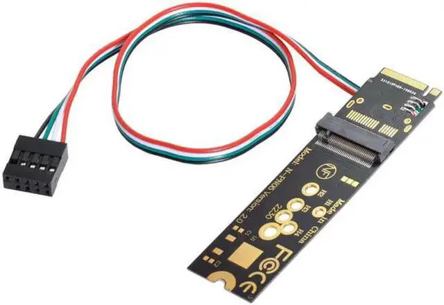 Alt view image 2 of 7 - Wireless NGFF A/E-Key WiFi Card to M.2 NGFF Key-M NVME SSD Adapter for AX200 Wifi 6 Bluetooth 5.1