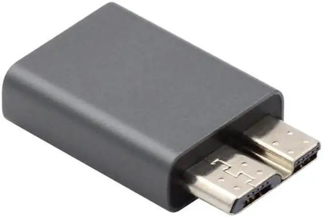 Alt view image 3 of 7 - USB-C USB 3.1 Type C Female to Micro USB 3.0 Male Data Adapter 10Gbps Data Power for Laptop SSD Disk