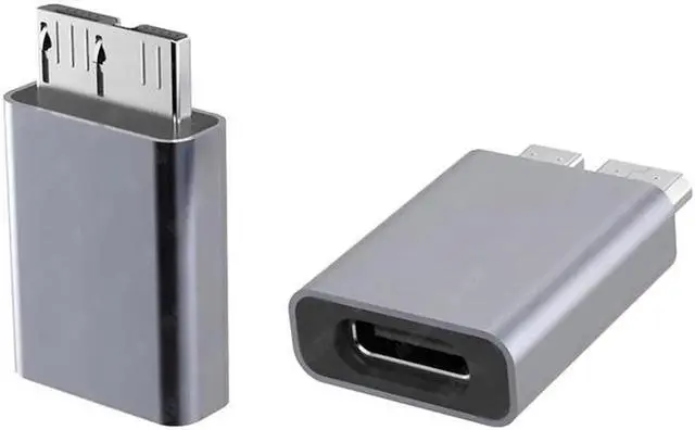 Alt view image 2 of 7 - USB-C USB 3.1 Type C Female to Micro USB 3.0 Male Data Adapter 10Gbps Data Power for Laptop SSD Disk