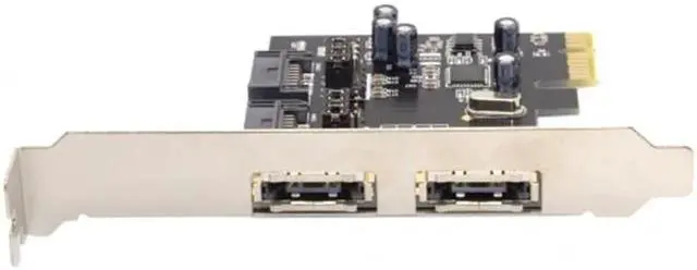 Alt view image 4 of 6 - PCI-E To 4 Ports SATA 3.0 ESATA PCIE SATA3 6Gbps Expansion Card PCI-E Adapter SA-208