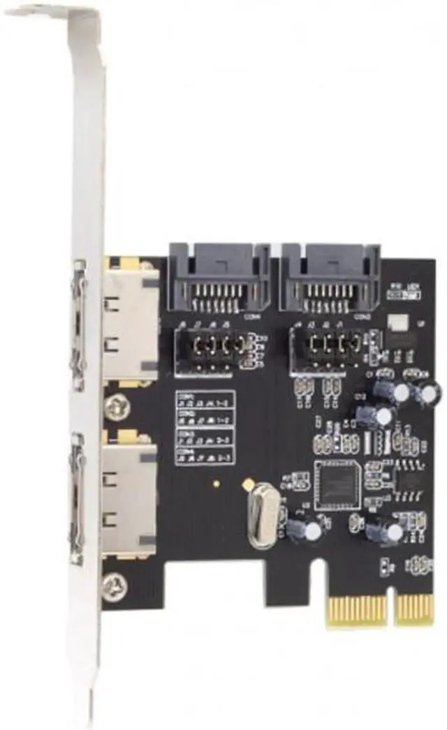 Alt view image 2 of 6 - PCI-E To 4 Ports SATA 3.0 ESATA PCIE SATA3 6Gbps Expansion Card PCI-E Adapter SA-208
