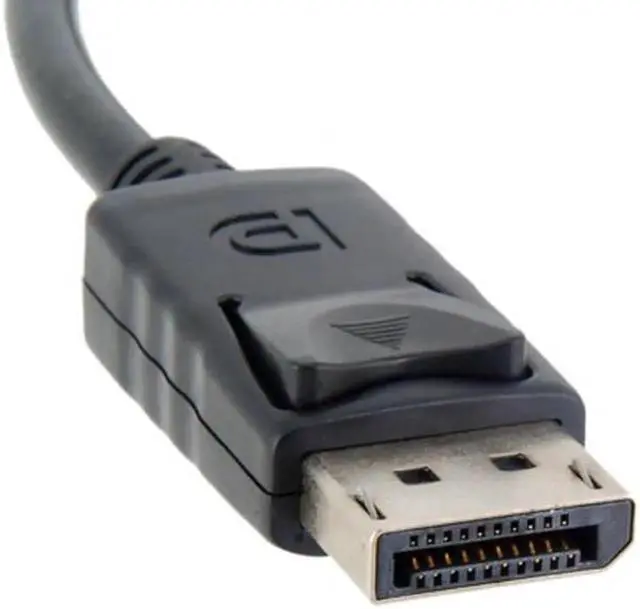 Alt view image 2 of 2 - DP DisplayPort Male to Mini DP DisplayPort Female Cable 20cm for Displays HDTV Monitor DP-048-BK