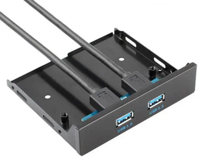 Main image of SM USB 3.0 Dual Port Front Panel to Motherboard 20Pin Connector Cable for PC 3.5" Floppy Bay