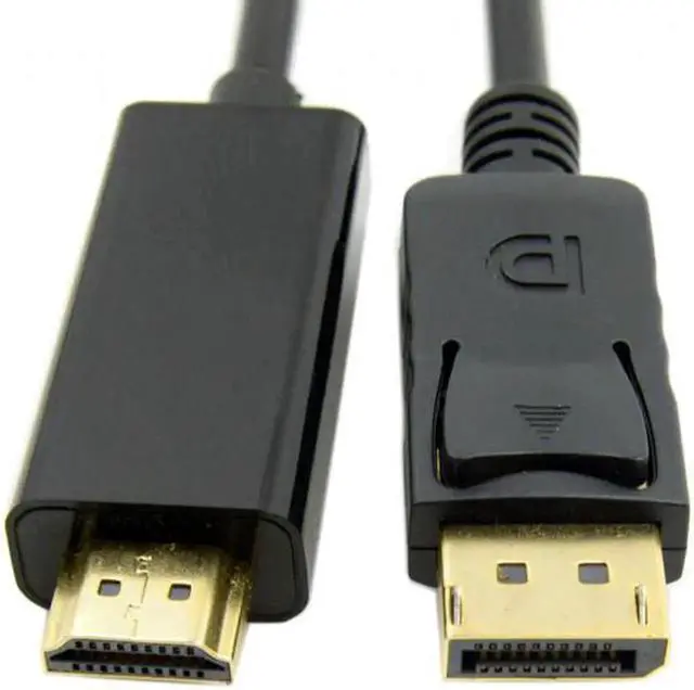 Alt view image 5 of 7 - SM Male DisplayPort DP to HDMI Male 1080P Video Cable 6ft 1.8m HDTV LCD with Audio