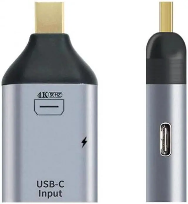 Alt view image 3 of 7 - USB-C Type C Female Source to Mini Displayport DP Sink HDTV & PD Power Adapter 4K 60hz 1080p for Phone & Laptop