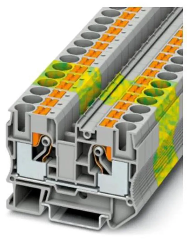 Alt view image 2 of 5 - PhoenixContact Grounding Terminal Combination Rail Type PT 10 PE