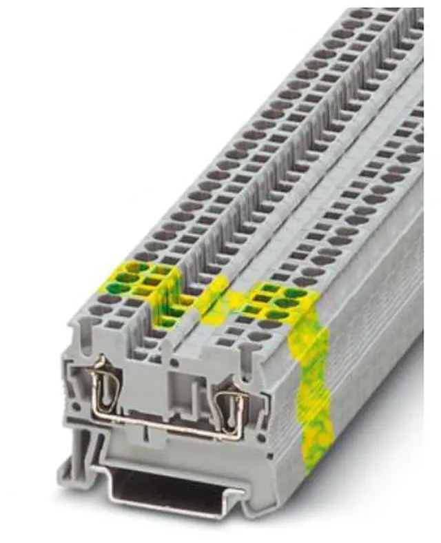 Alt view image 4 of 7 - Phoenixcontact Grounding Terminal Block ST2.5-PE Rail-Type Spring