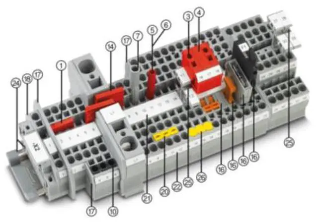 Alt view image 2 of 6 - Phoenix terminal block ST 2.5 BU - Phoenix rail-type spring connection